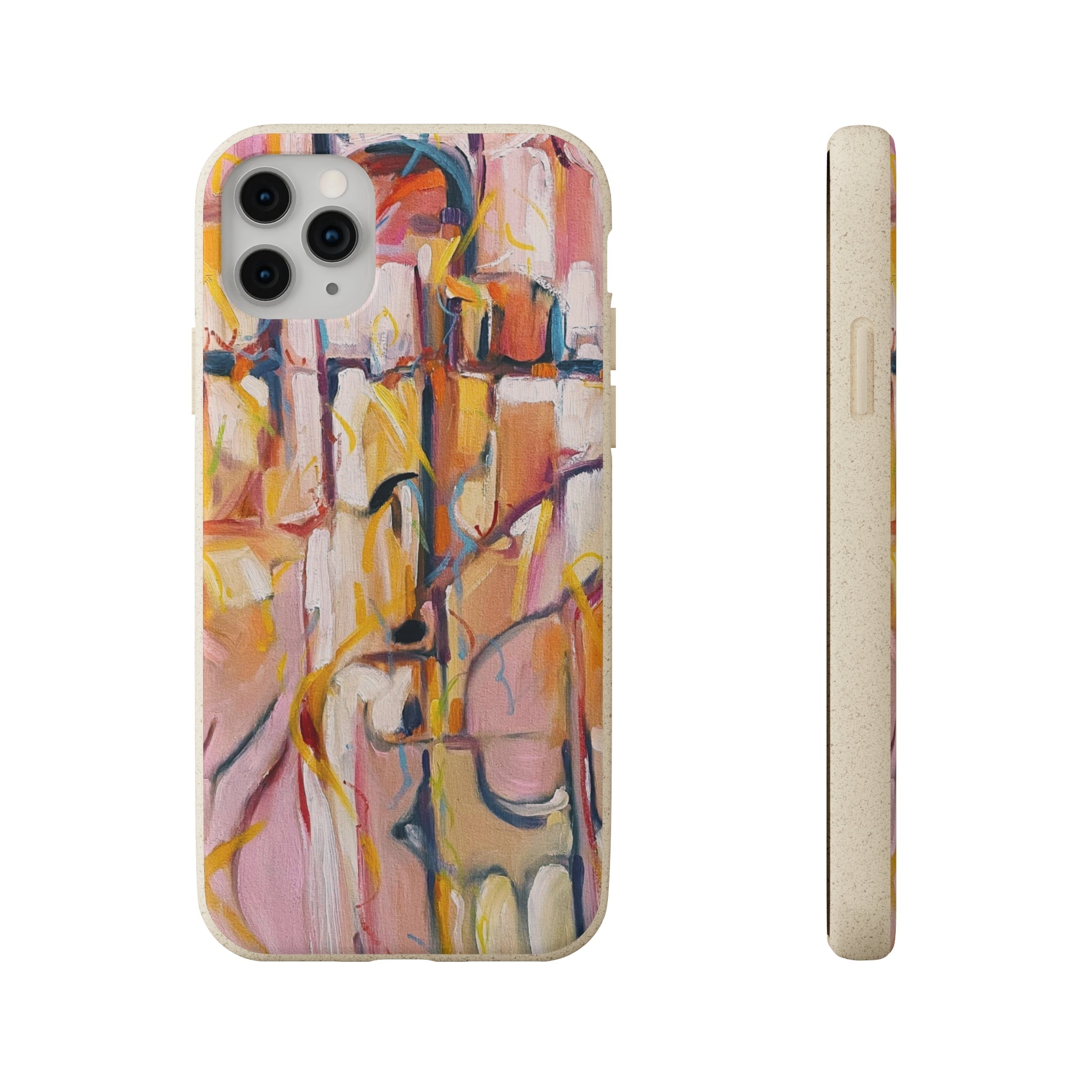 Biodegradable Phone Case with 'Abstract Pueblo' Original Artwork by Barbara Cleary