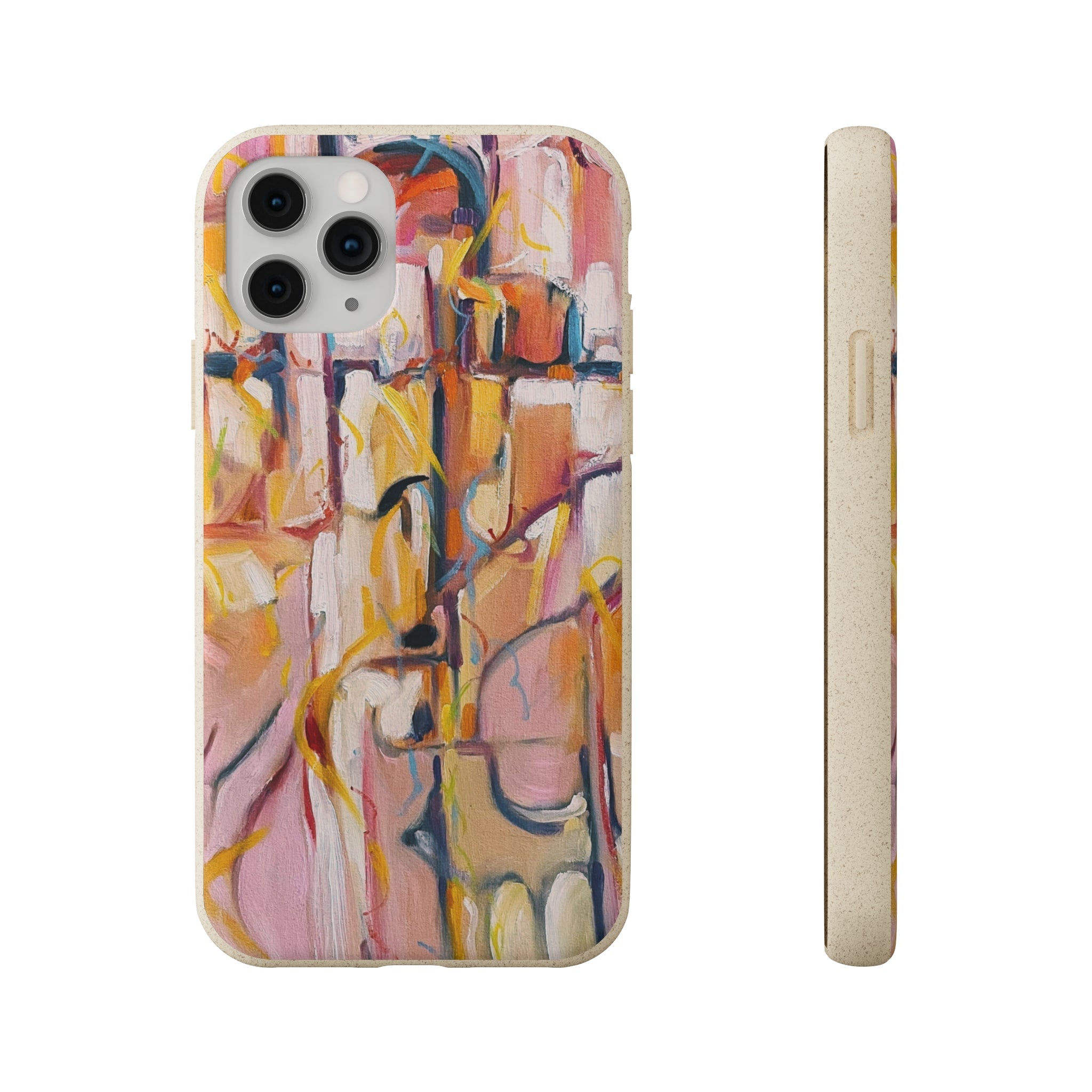 Biodegradable Phone Case with 'Abstract Pueblo' Original Artwork by Barbara Cleary