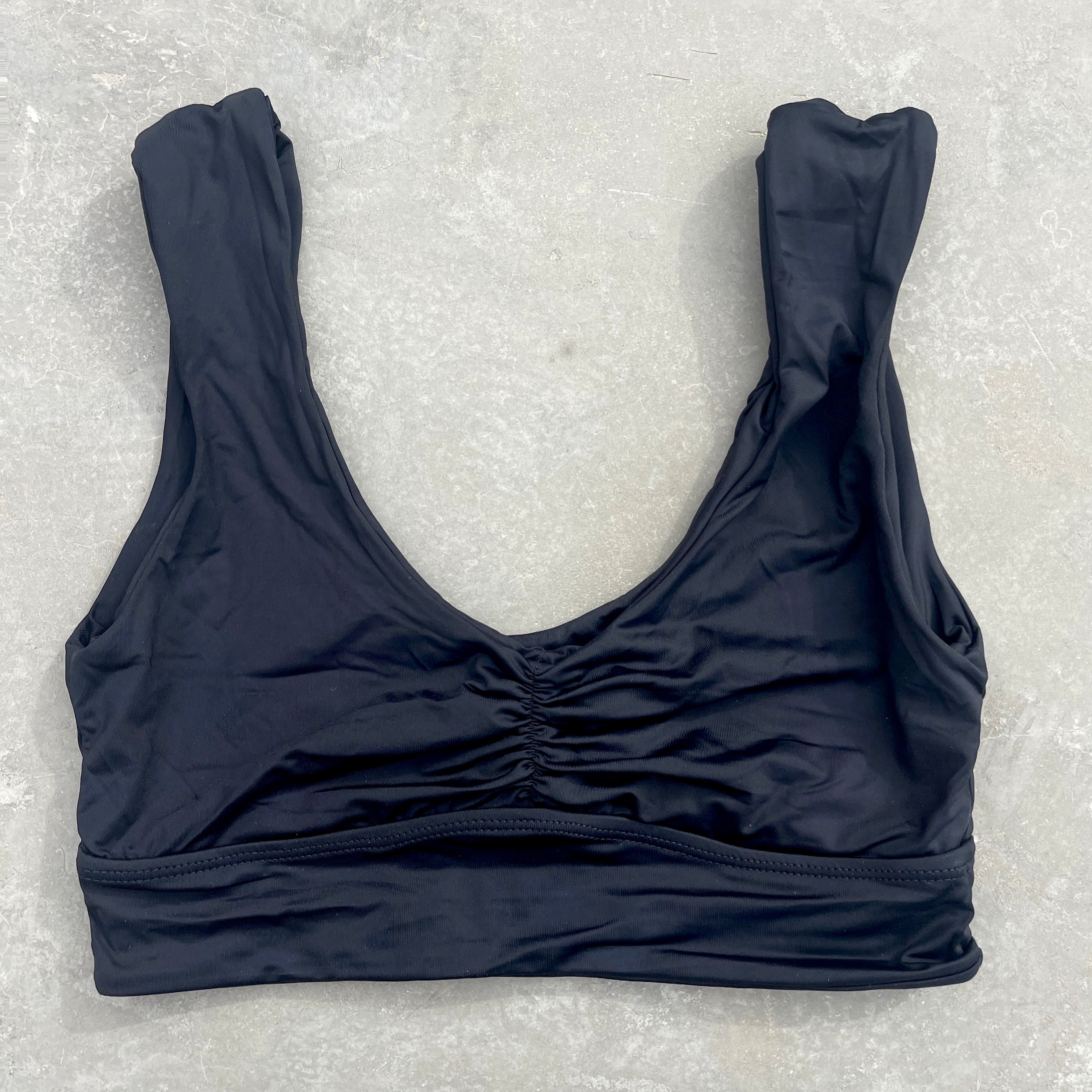 Light Black Crop Top