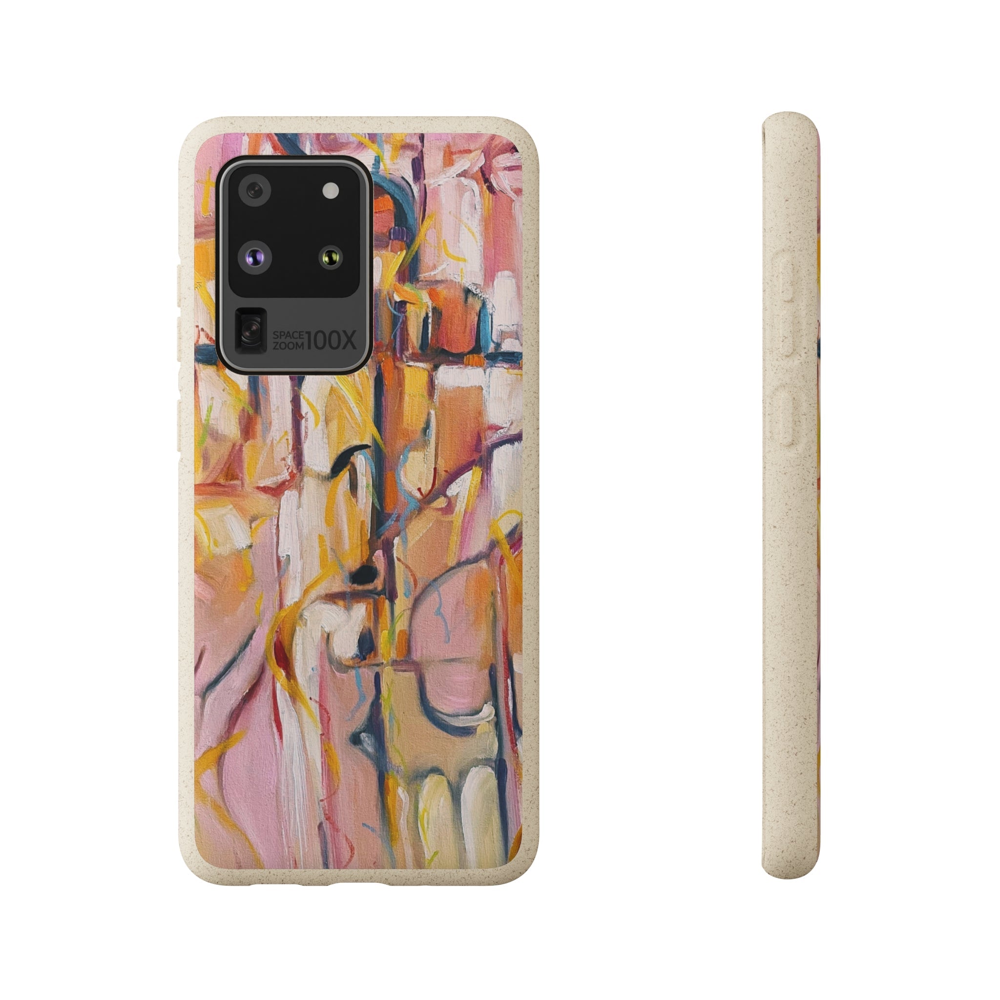 Biodegradable Phone Case with 'Abstract Pueblo' Original Artwork by Barbara Cleary