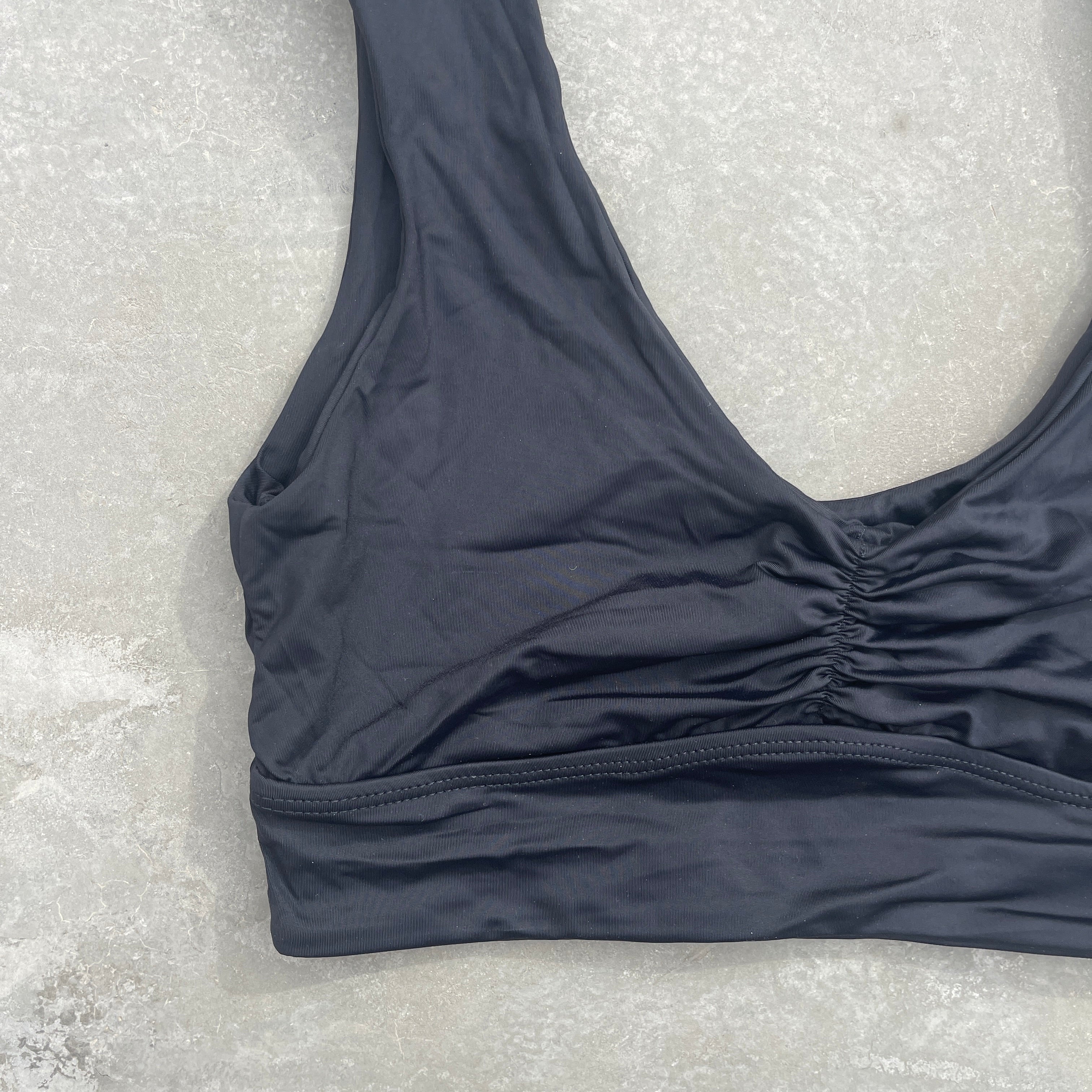 Light Black Crop Top