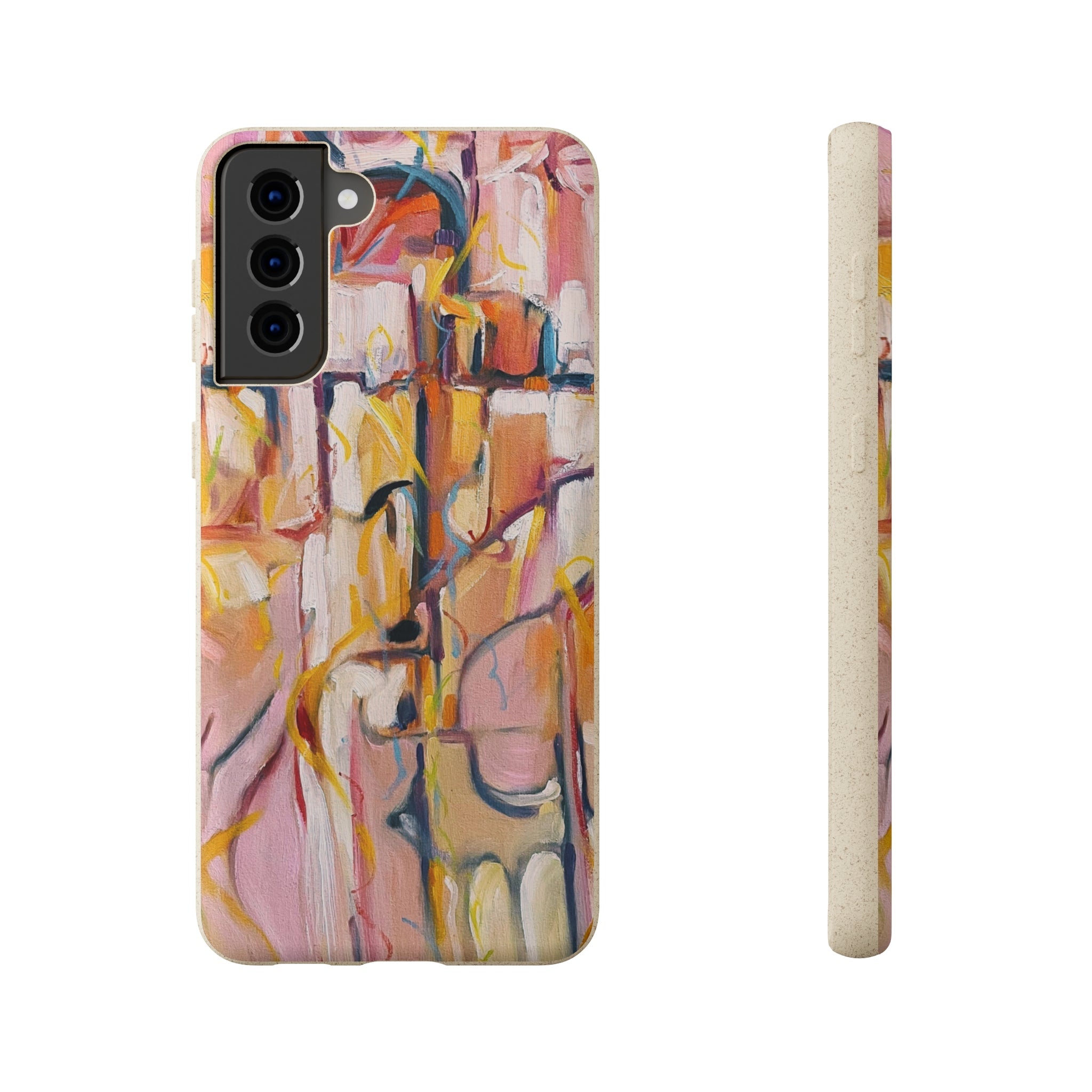Biodegradable Phone Case with 'Abstract Pueblo' Original Artwork by Barbara Cleary