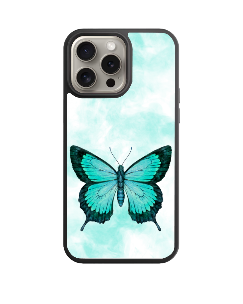 Teal Butterfly Phone Case
