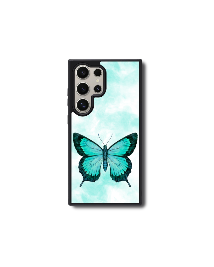 Teal Butterfly Phone Case