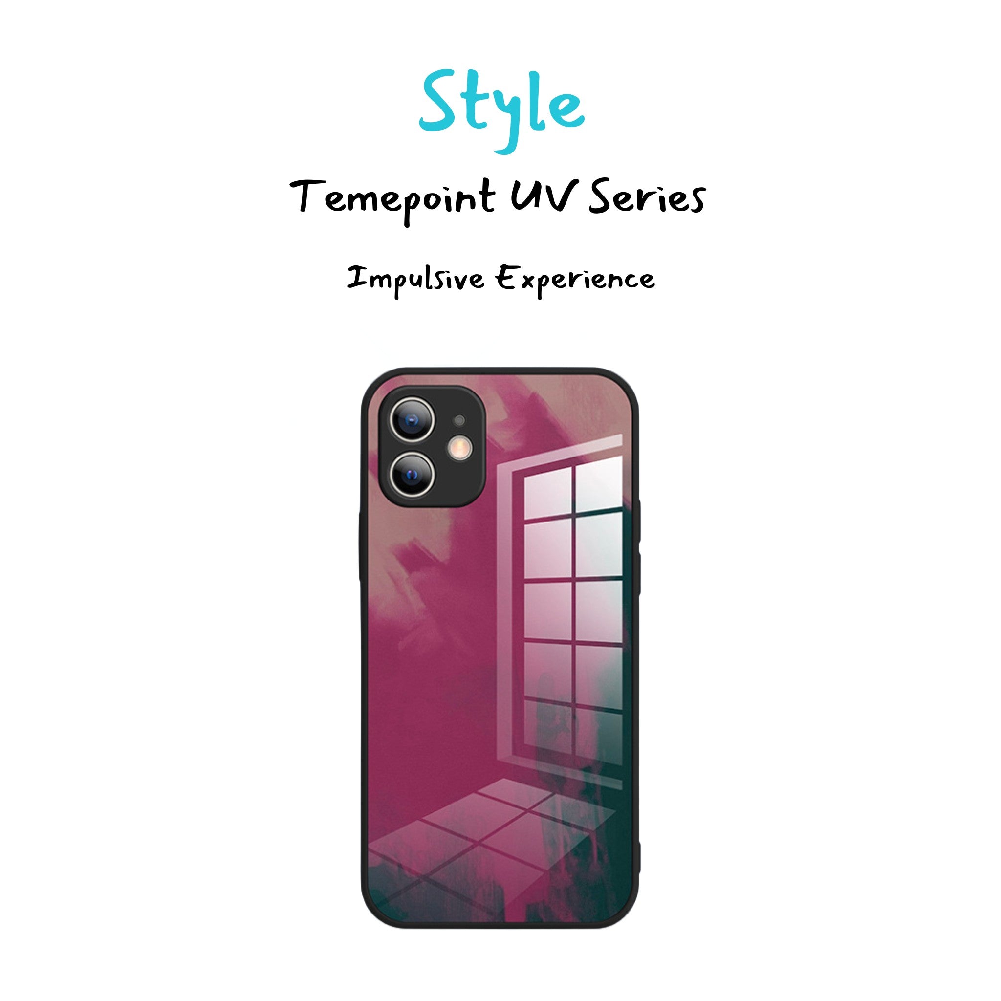 Temepoint Tempered Liquid Thin Glass iPhone Case with Lens protection